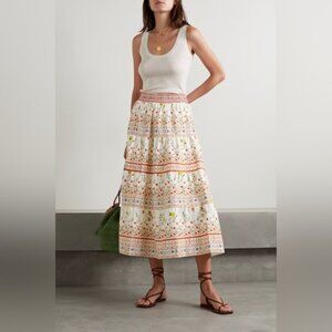 Alice & Olivia Melony Shirred Skirt